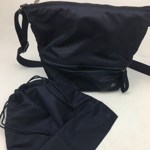 Lululemon Navy Bucket Crossbody & Drawstring Bags